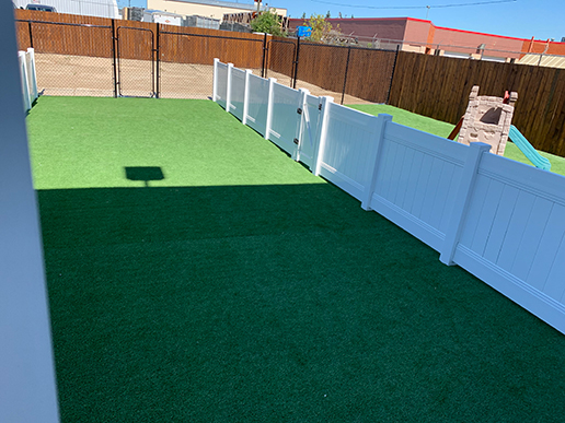 Posh Pooch Hotel & Daycare outdoor play area